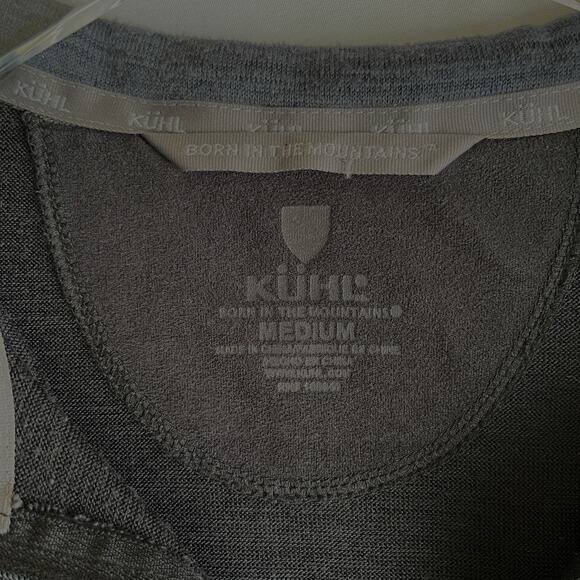 Kuhl Men’s 1/4 Zip Pullover Black and Grey Layer Size M Gorpcore Outdoors Travel - Picture 4 of 9